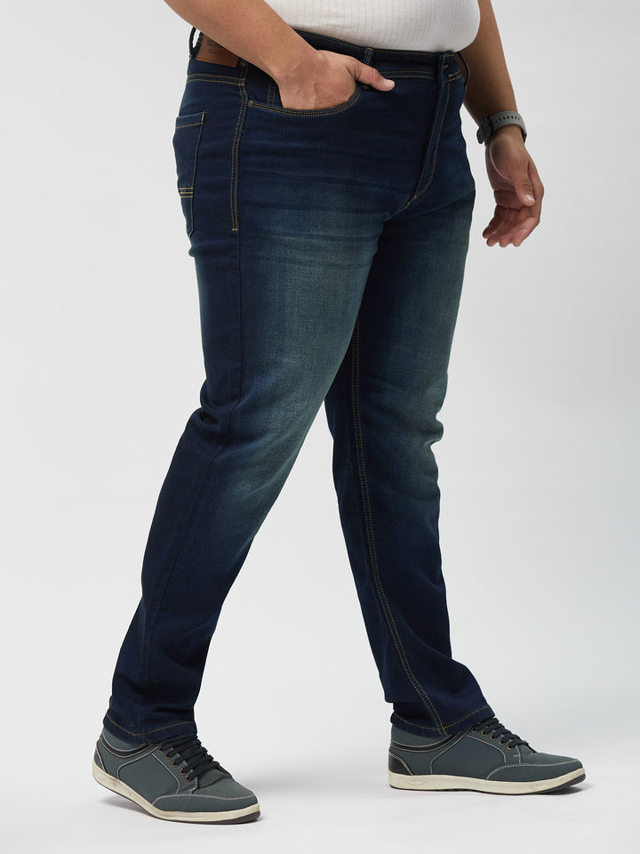 Mens Zach Fit Dark Wash Stretch Jeans