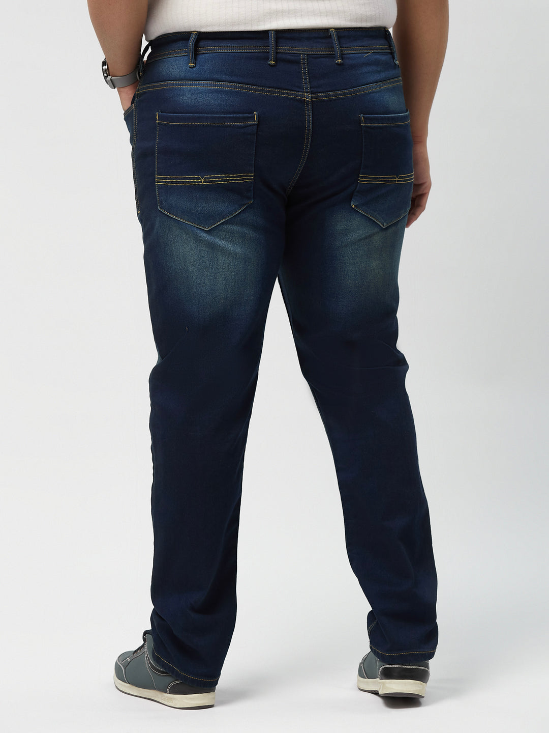 Mens Zach Fit Dark Wash Stretch Jeans