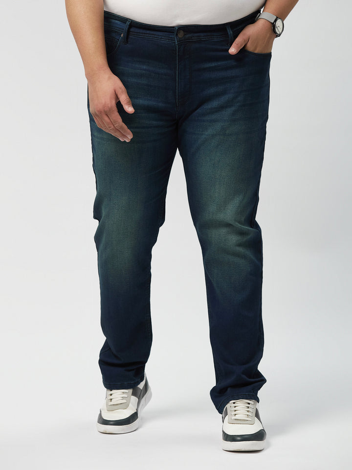 Mens Zach Fit Dark Wash Stretch Jeans