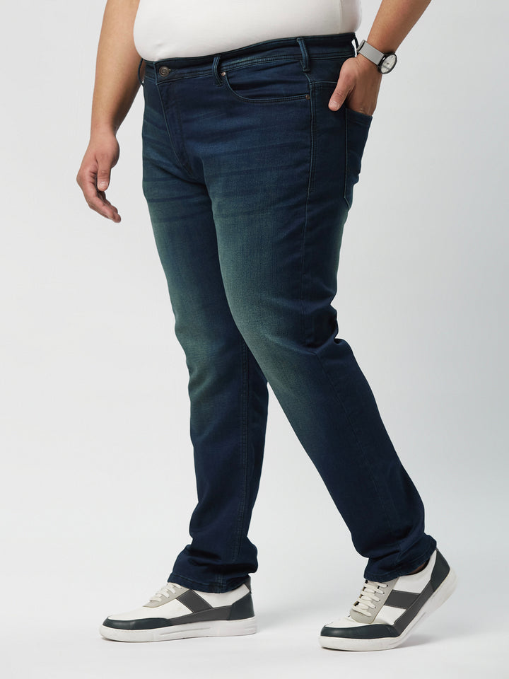 Mens Zach Fit Dark Wash Stretch Jeans