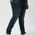 Plus Size Mens Zach Fit  Rinse Wash Stretch Jeans | XL-7XL