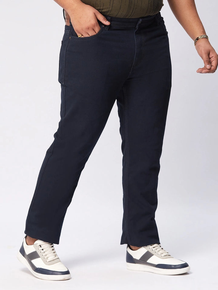 BIG HELLO - THE PLUS LIFE-Dark Wash Cotton Stretch Jeans