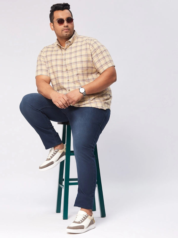 BIG HELLO - THE PLUS LIFE-Dark Wash Cotton Stretch Jeans
