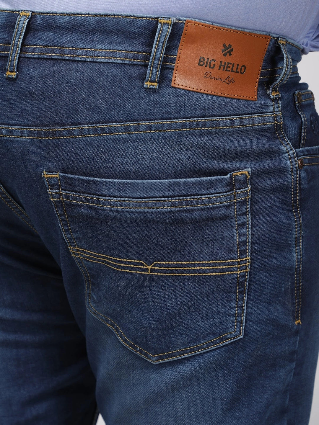 BIG HELLO - THE PLUS LIFE-Rinse Wash Cotton Stretch Jeans
