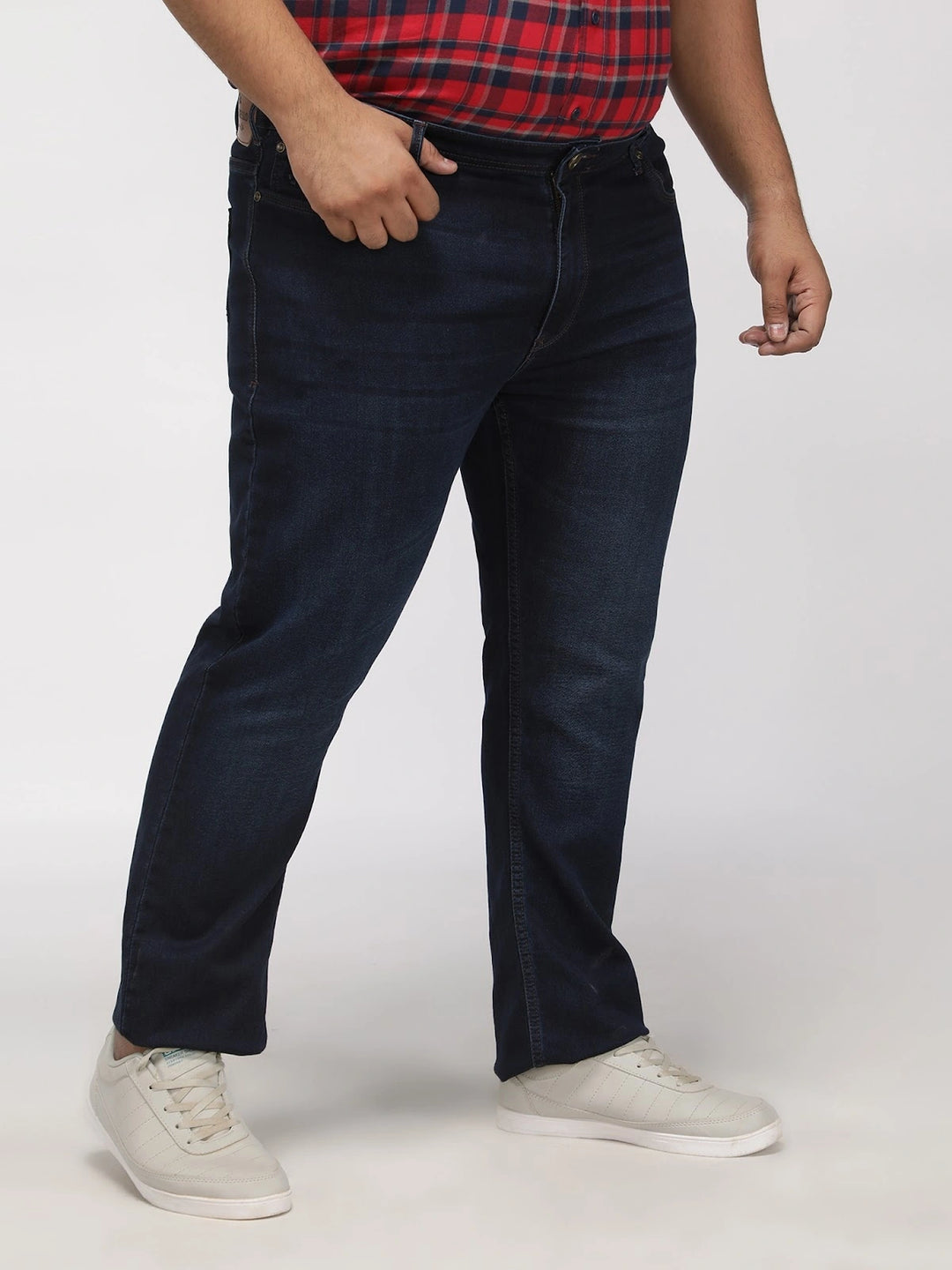 BIG HELLO - THE PLUS LIFE-Rinse Wash Cotton Stretch Jeans