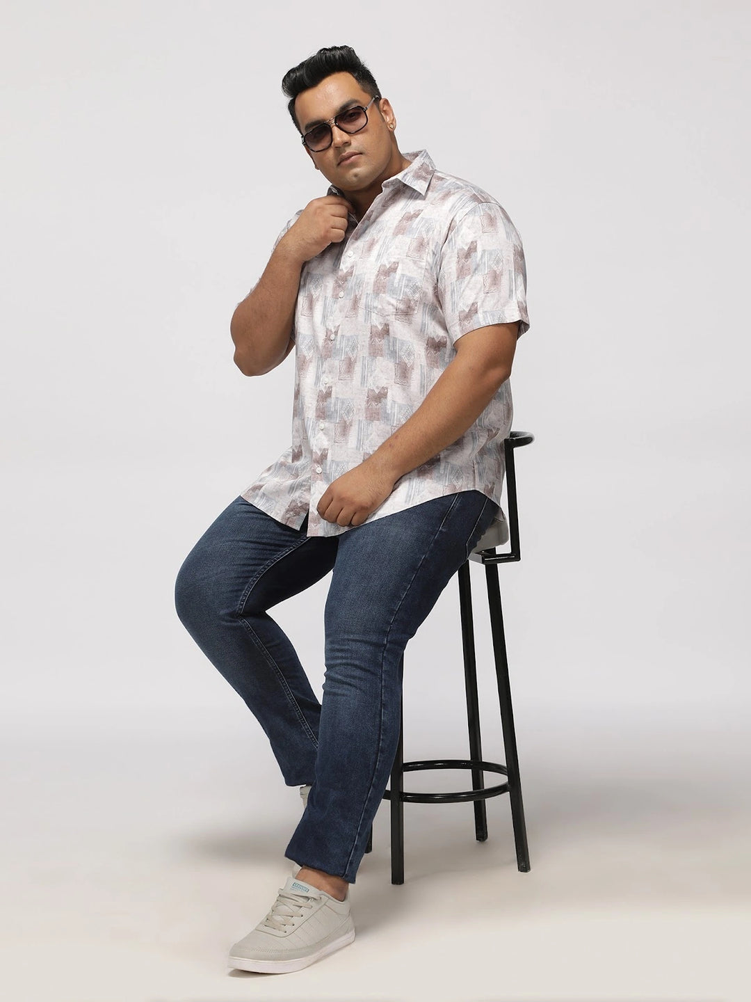 BIG HELLO - THE PLUS LIFE-Rinse Wash Cotton Stretch Jeans