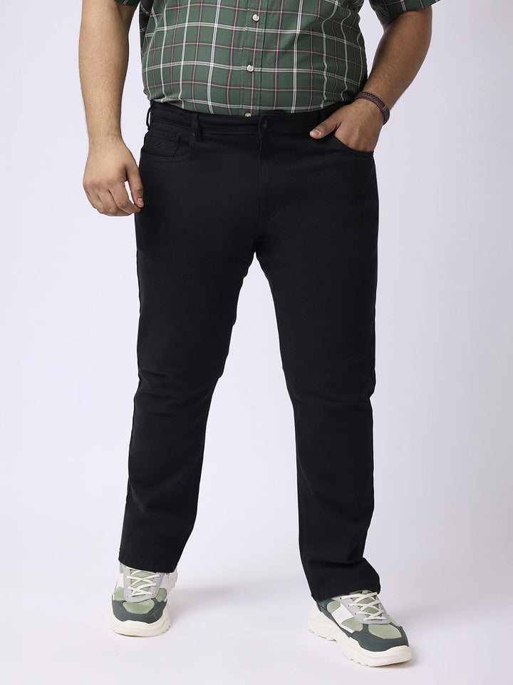 BIG HELLO - THE PLUS LIFE-Denim Wash Cotton Stretch Jeans