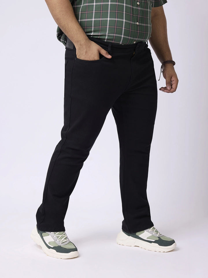 BIG HELLO - THE PLUS LIFE-Denim Wash Cotton Stretch Jeans