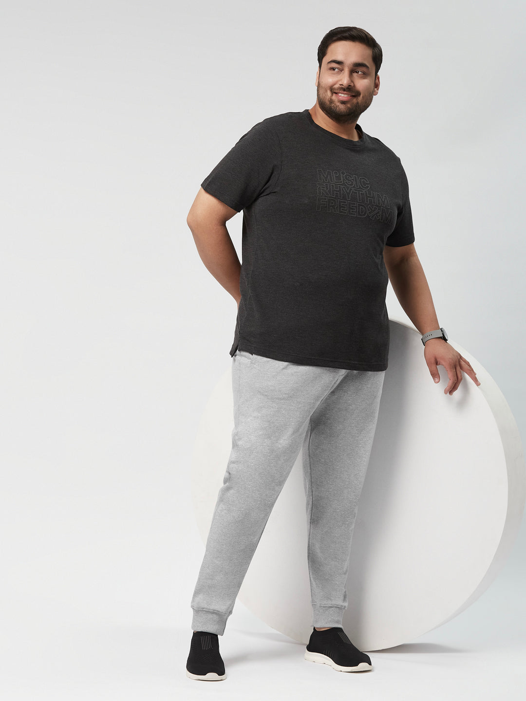 Men Everyday Solid Knit Jogger