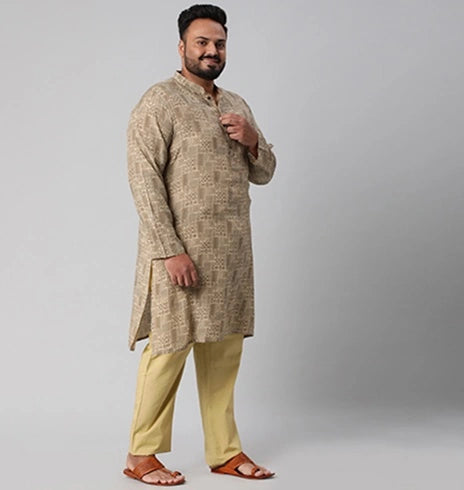 BIG HELLO - THE PLUS LIFE-Men Ethnic Wear Kurta