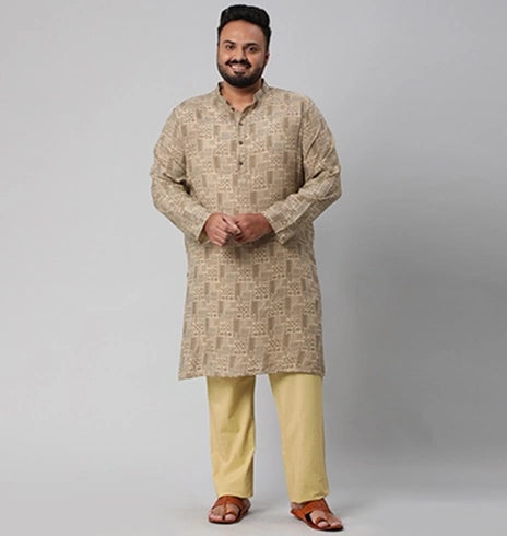 BIG HELLO - THE PLUS LIFE-Men Ethnic Wear Kurta