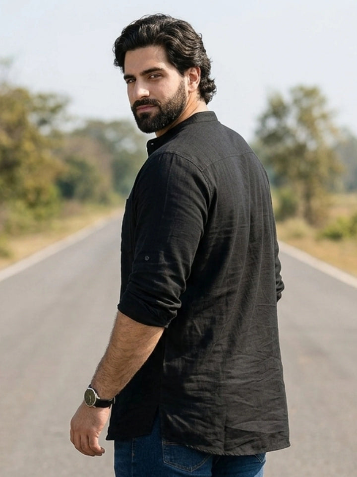 PLUS SIZE MEN SOLID SHORT LENGTH KURTA| XL-7XL
