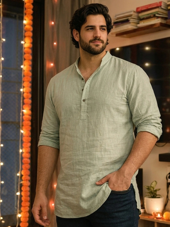 BIG HELLO - THE PLUS LIFE-Men Ethnic Wear Kurta