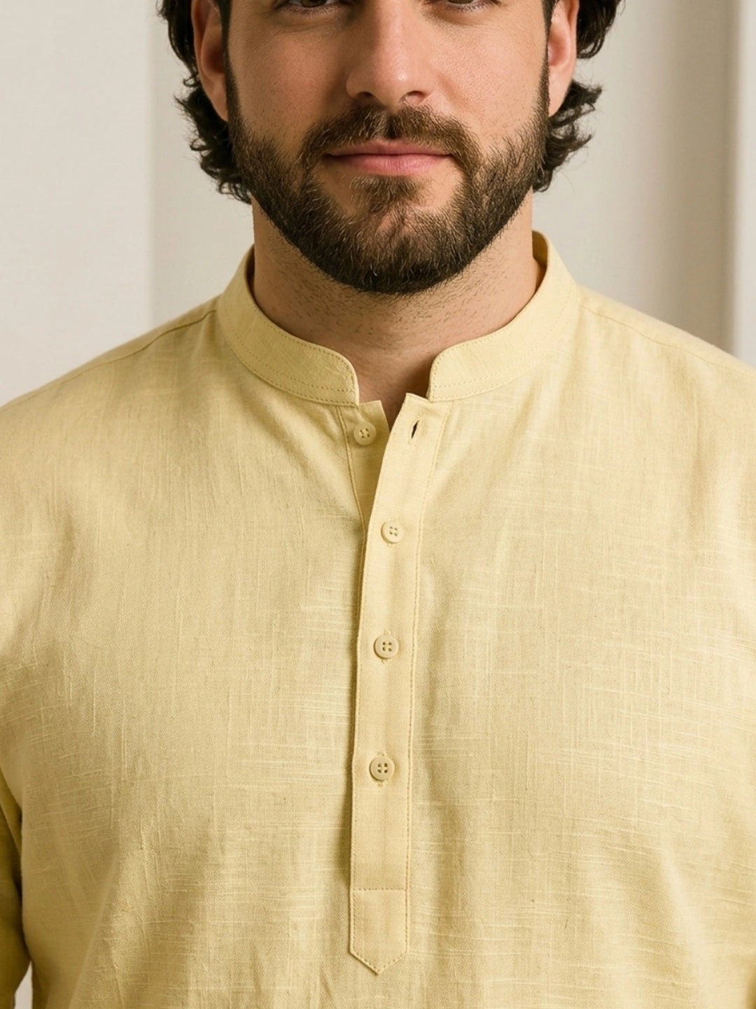 PLUS SIZE MEN SOLID SHORT LENGTH  KURTA| XL-7XL