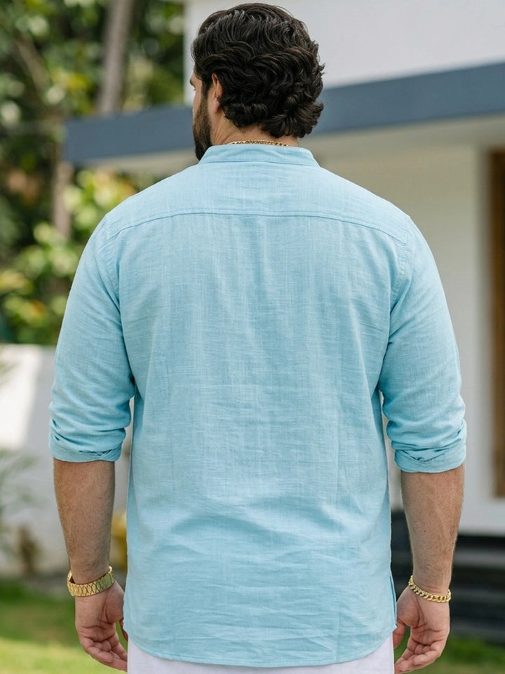 PLUS SIZE MEN SOLID SHORT LENGTH KURTA | XL-7XL