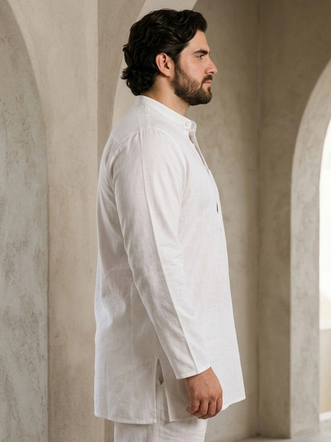 PLUS SIZE MEN SOLID SHORT LENGTH KURTA| XL-7XL