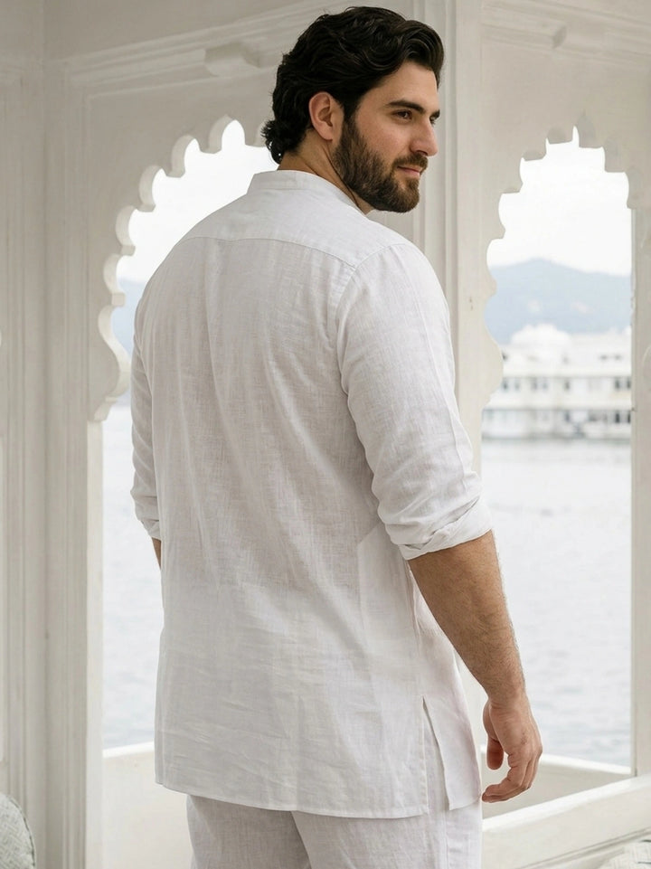 PLUS SIZE MEN SOLID SHORT LENGTH KURTA| XL-7XL