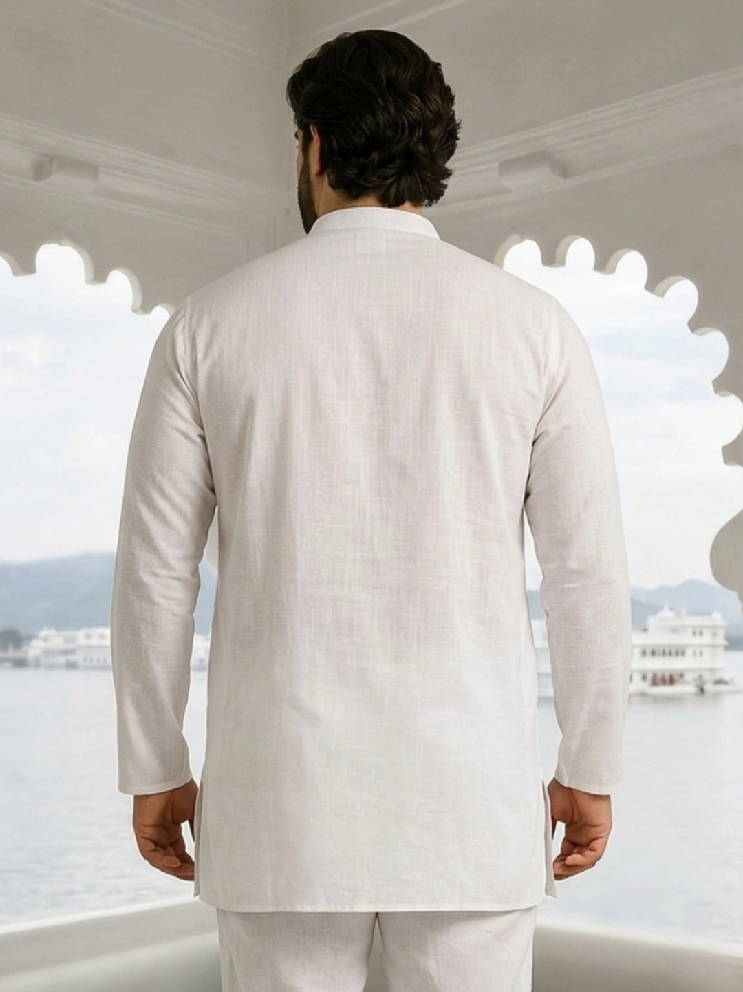 PLUS SIZE MEN SOLID SHORT LENGTH KURTA| XL-7XL