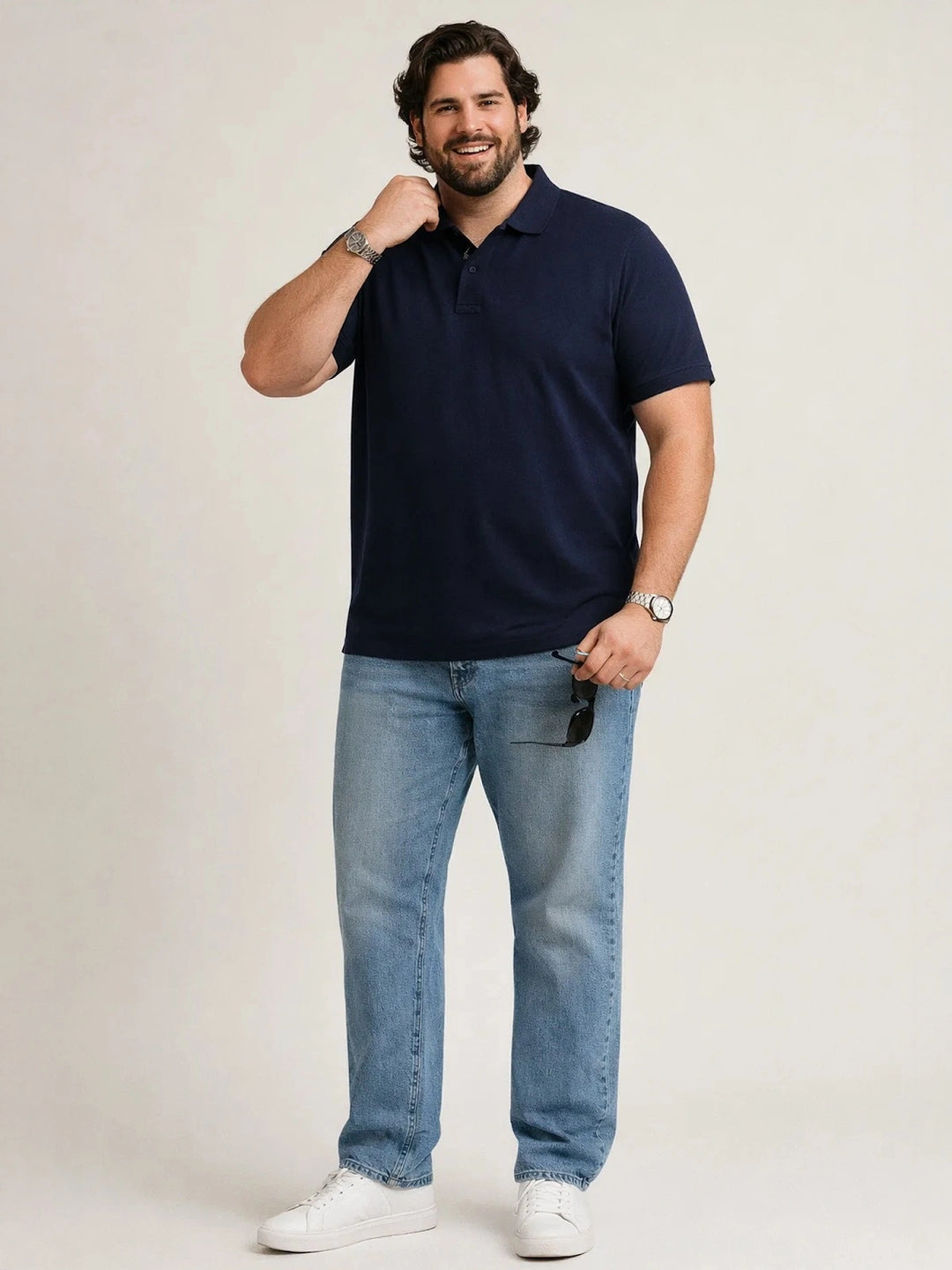 BIG HELLO - THE PLUS LIFE-Men Relaxed Must Have Polo T-Shirts