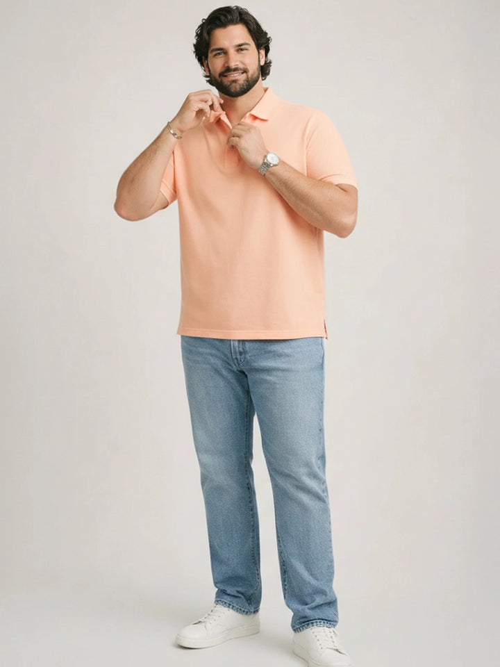 BIG HELLO - THE PLUS LIFE-Men Relaxed Must Have Polo T-Shirts