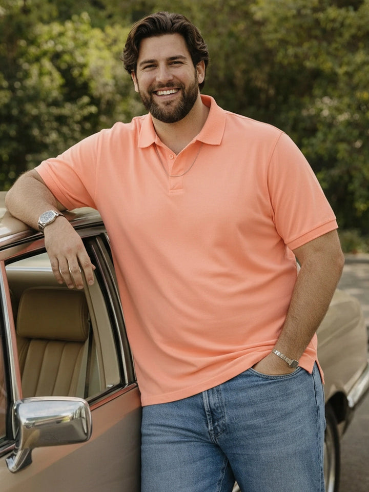 BIG HELLO - THE PLUS LIFE-Men Relaxed Must Have Polo T-Shirts