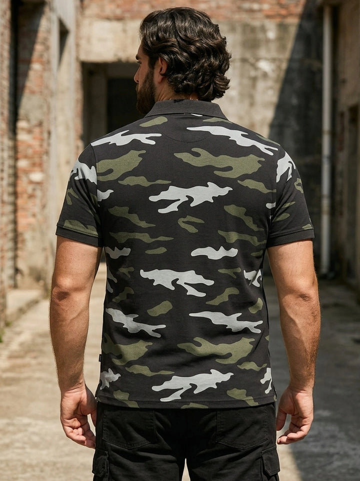 PLUS SIZE MEN PRINTED POLO T-SHIRT| XL-7XL