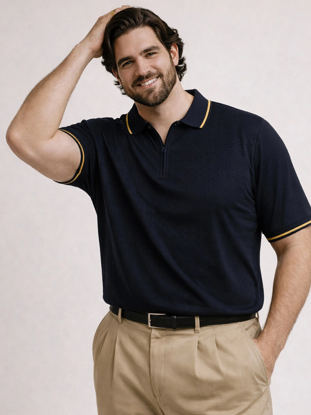 BIG HELLO - THE PLUS LIFE-Men Occasion Polo T-Shirts