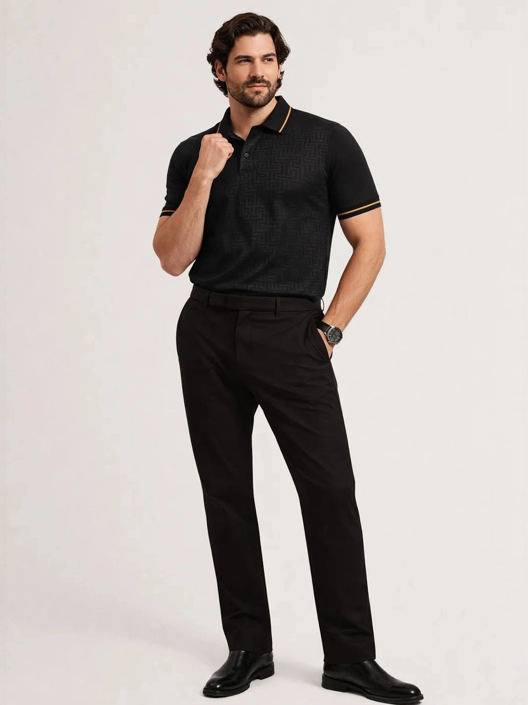 BIG HELLO - THE PLUS LIFE-Men Occasion Polo T-Shirts