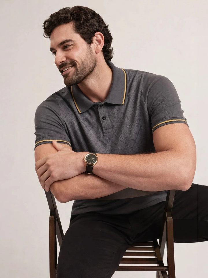 BIG HELLO - THE PLUS LIFE-Men Occasion Polo T-Shirts