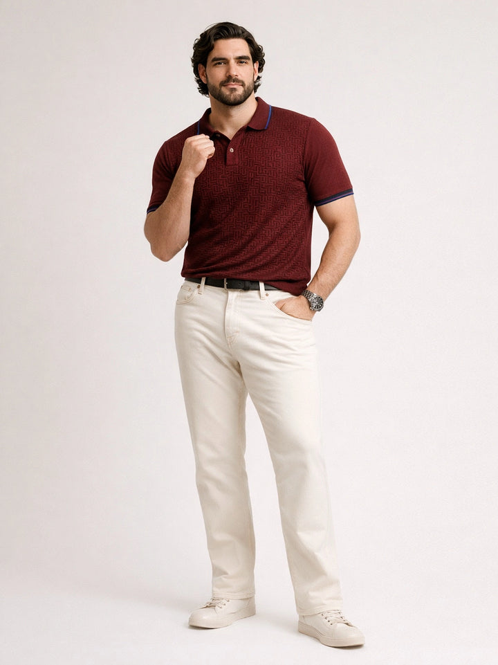 BIG HELLO - THE PLUS LIFE-Men Occasion Polo T-Shirts
