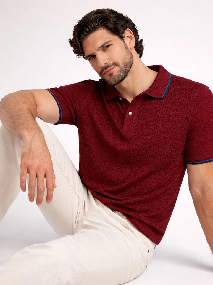 BIG HELLO - THE PLUS LIFE-Men Occasion Polo T-Shirts