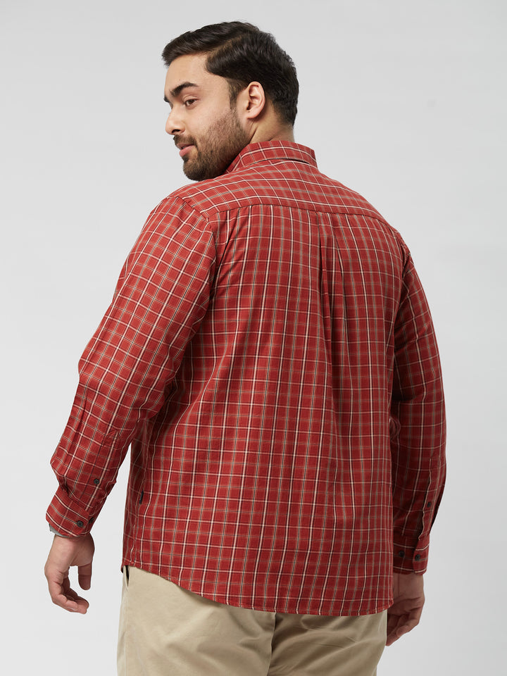 Men Nautical Check  Full Sleeve Shirts