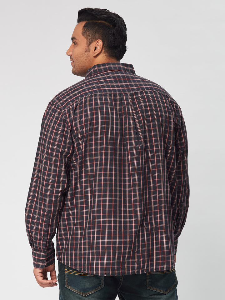 Men Nautical Check  Full Sleeve Shirts