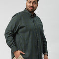 Plus Size Men Nautical Check  Full Sleeve Shirts | XL-7XL