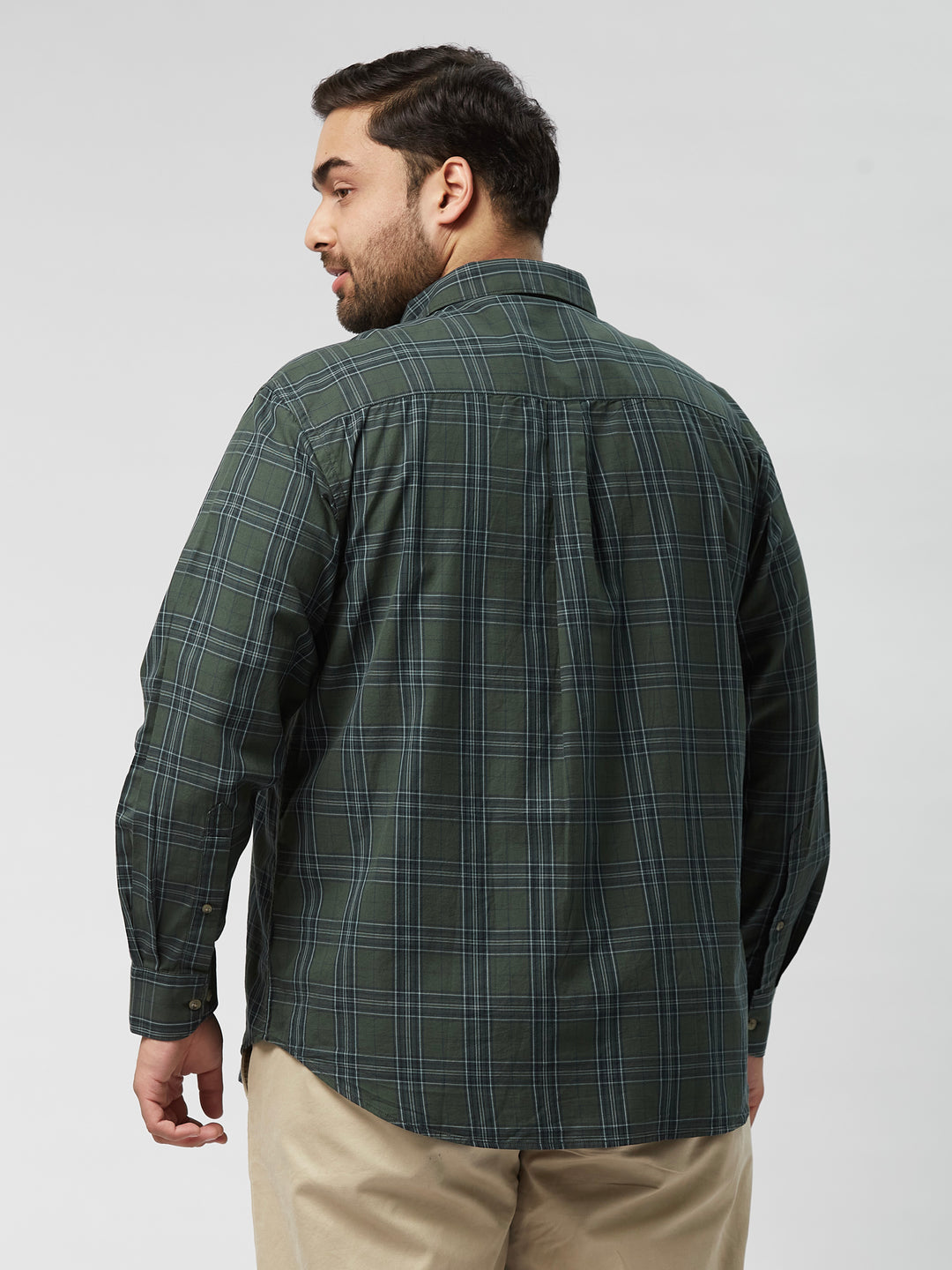 Men Nautical Check  Full Sleeve Shirts