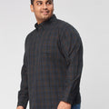 Plus Size Men Nautical Check  Full Sleeve Shirts | XL-7XL