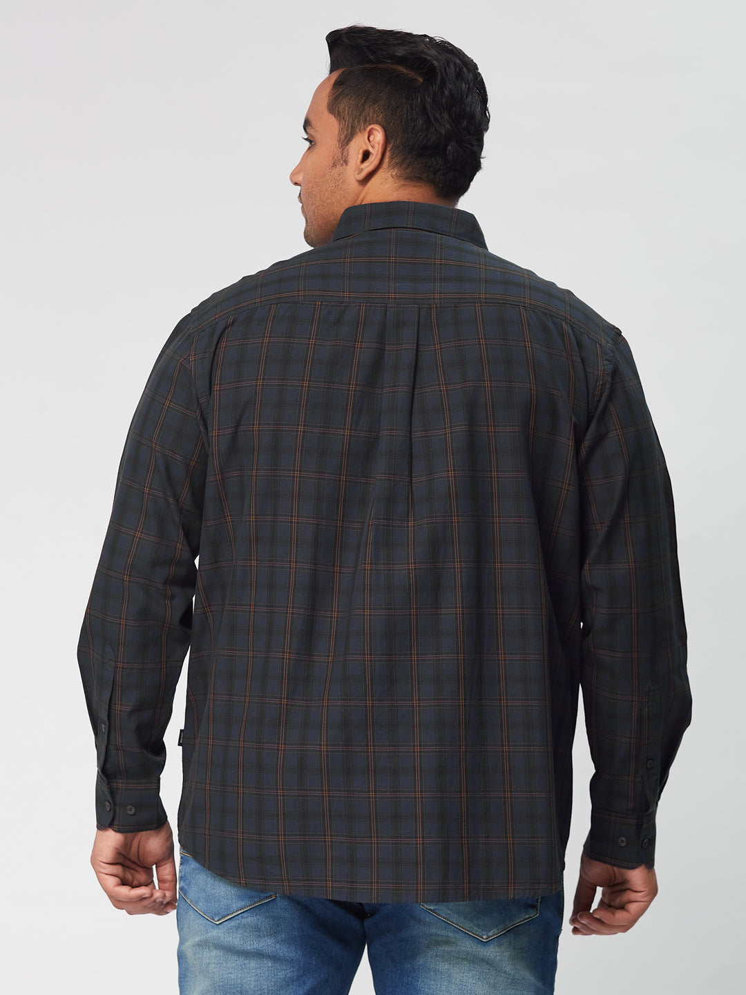 Men Nautical Check  Full Sleeve Shirts