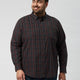 Plus Size Men Nautical Check  Full Sleeve Shirts | XL-7XL