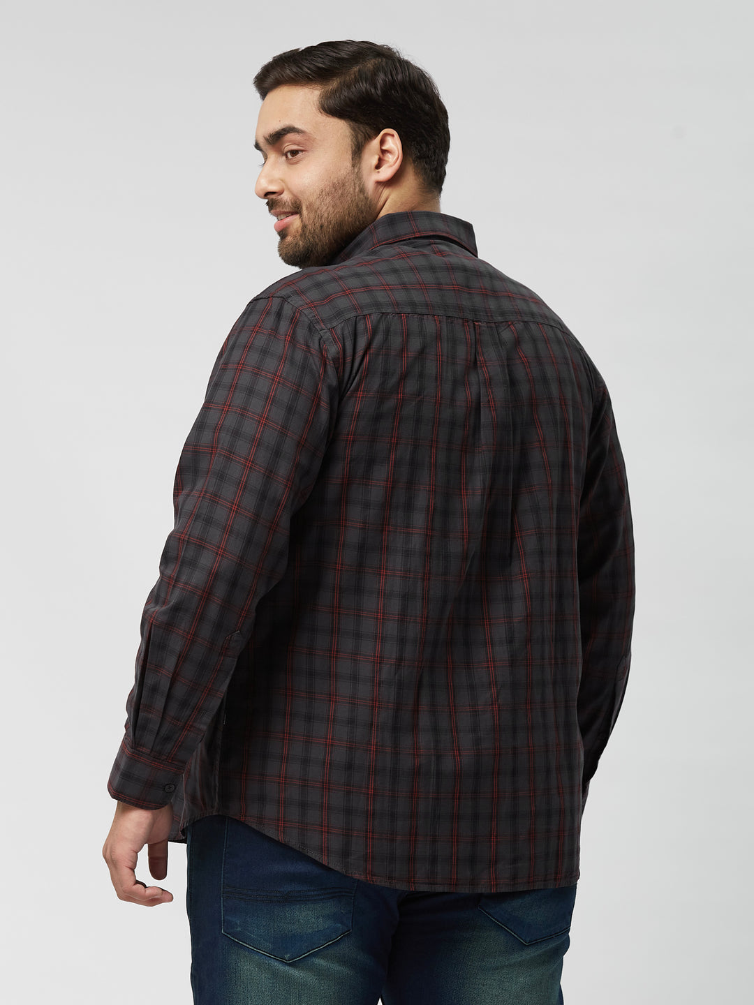 Men Nautical Check  Full Sleeve Shirts