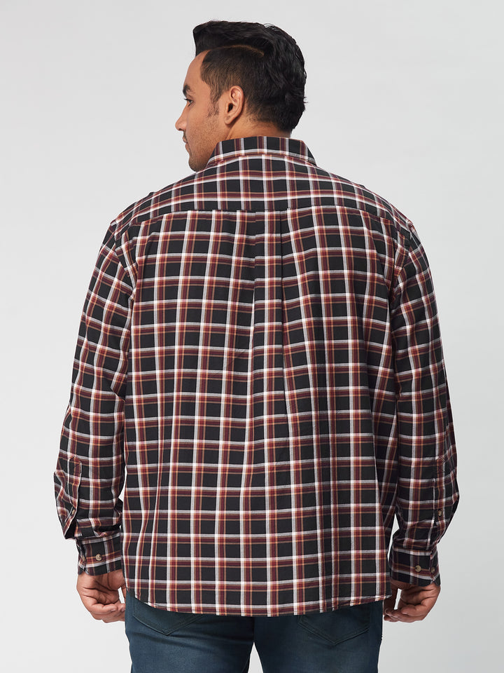 Men Nautical Check  Full Sleeve Shirts