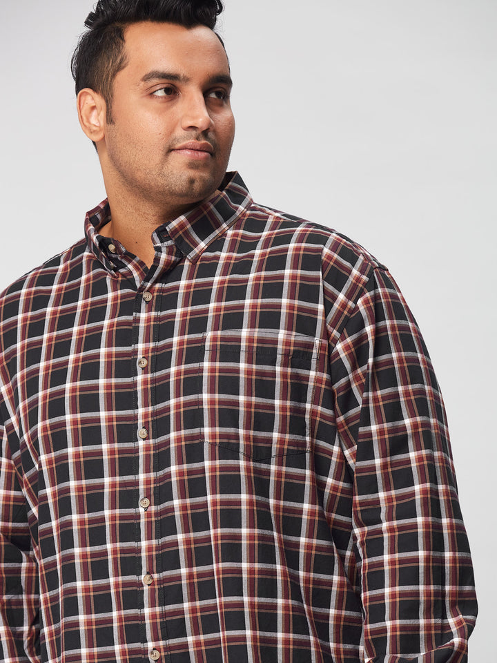 Men Nautical Check  Full Sleeve Shirts