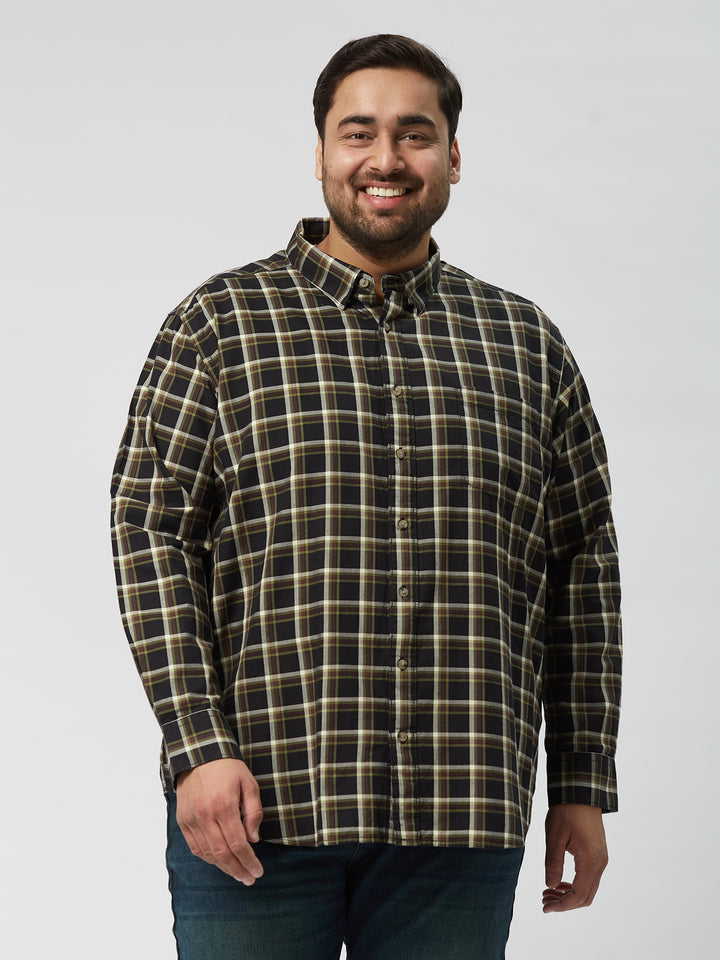 Men Nautical Check  Full Sleeve Shirts