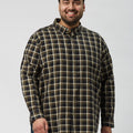 Plus Size Men Nautical Check  Full Sleeve Shirts | XL-7XL