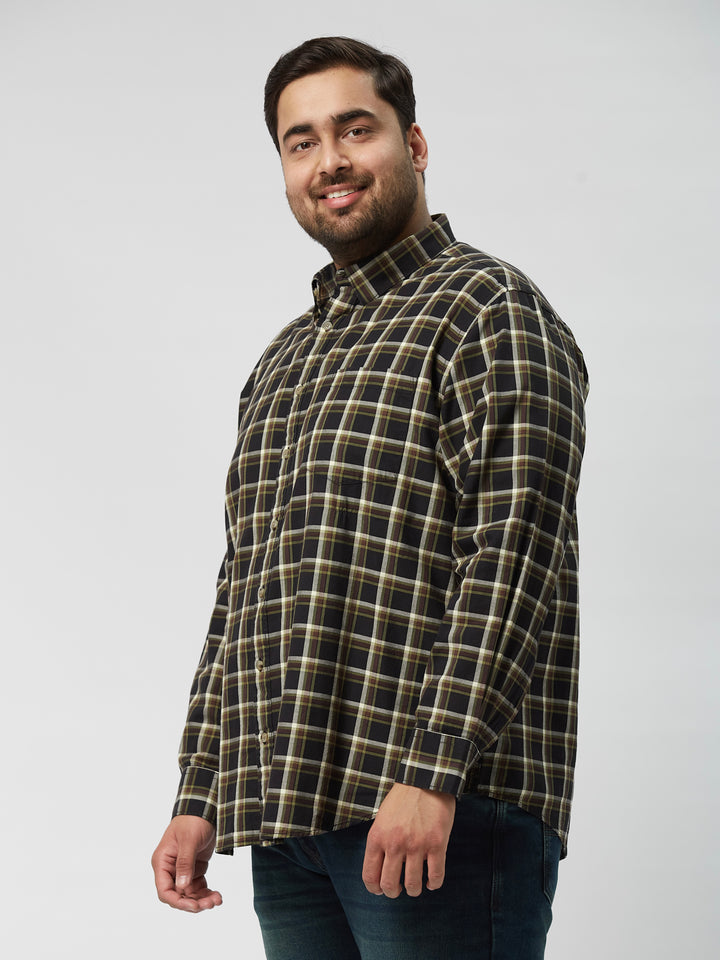 Men Nautical Check  Full Sleeve Shirts