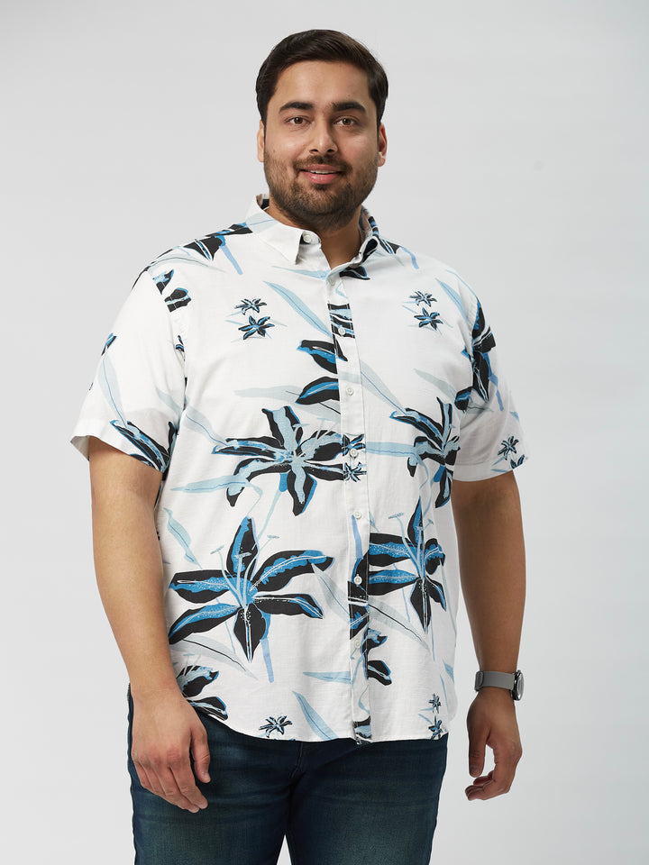 Men Holiday Printed Half Sleeve  Shirts