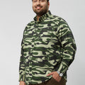 Plus Size Men Adventure Printed Full Sleeve Shirt | XL-7XL