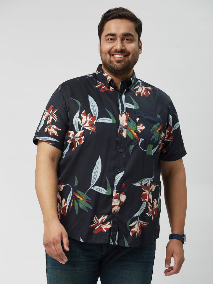 Men Holiday Printed Half Sleeve  Shirts