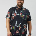 Plus Size Men Holiday Printed Half Sleeve Shirts | XL-7XL
