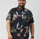 Plus Size Men Holiday Printed Half Sleeve Shirts | XL-7XL
