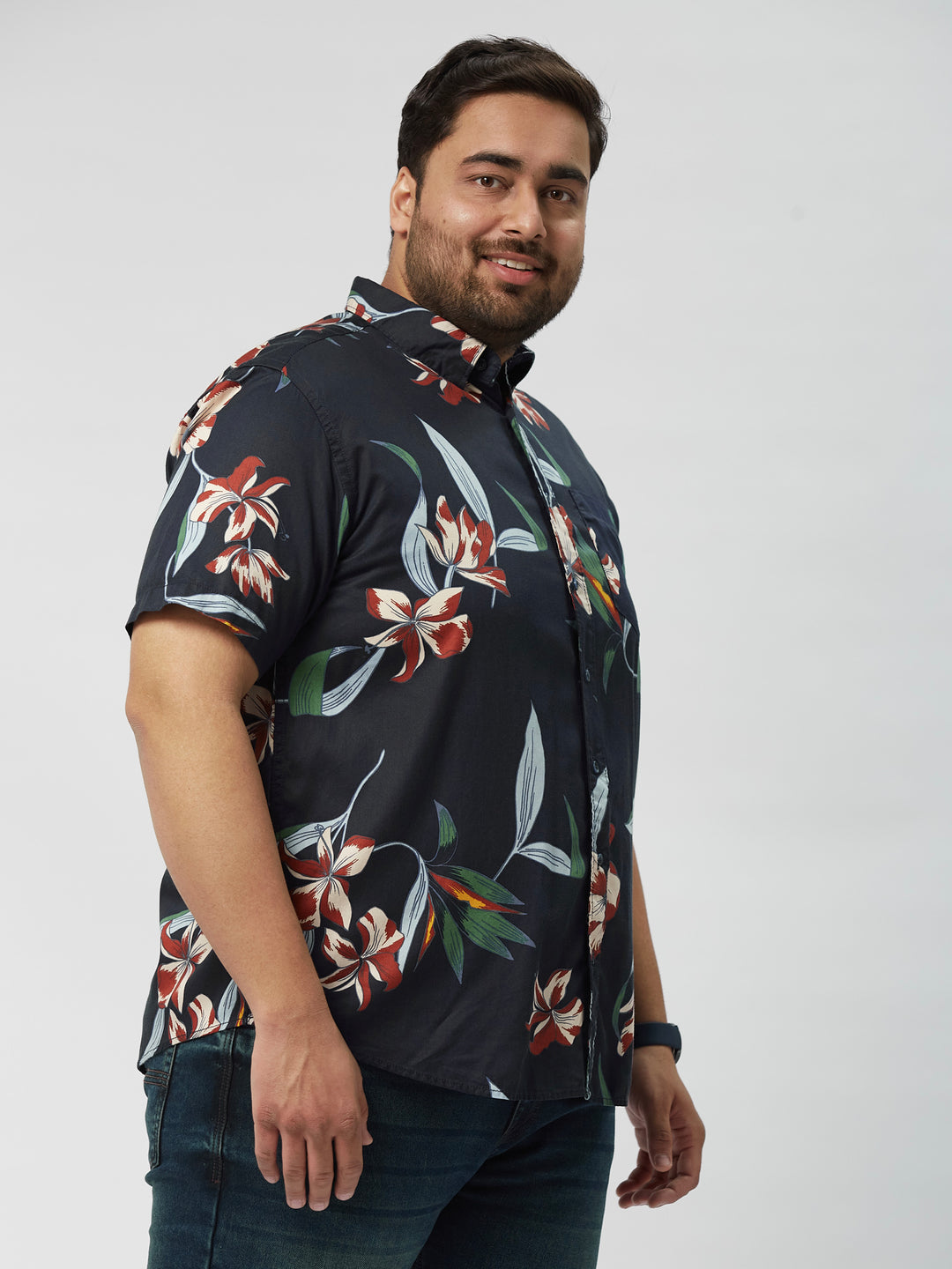 Men Holiday Printed Half Sleeve  Shirts